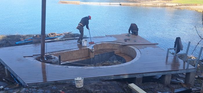 Remodelación Terraza Termas — Constructora Avenz, Termas